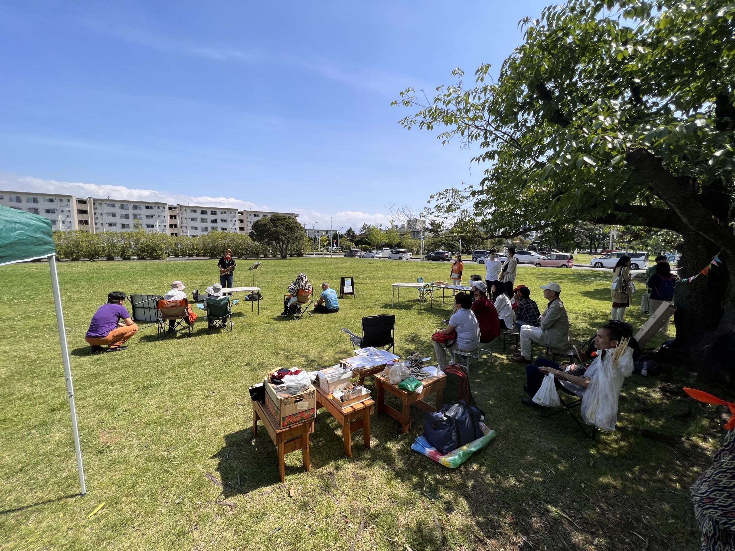 稲岸公園で「青空オレンジカフェ」が開催されました！